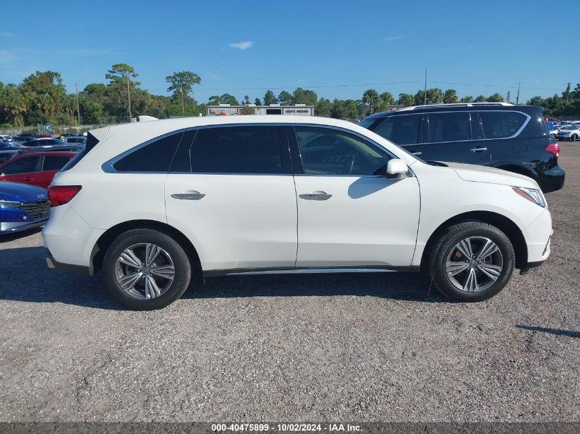 2019 Acura Mdx VIN: 5J8YD4H3XKL030851 Lot: 40475899