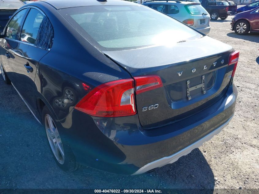 2012 Volvo S60 T5 VIN: YV1622FS0C2058444 Lot: 40476022