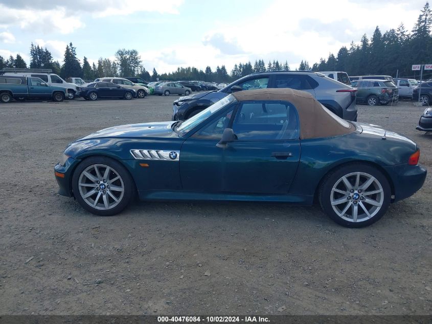 1999 BMW Z3 2.3 VIN: 4USCH933XXLG00207 Lot: 40476084