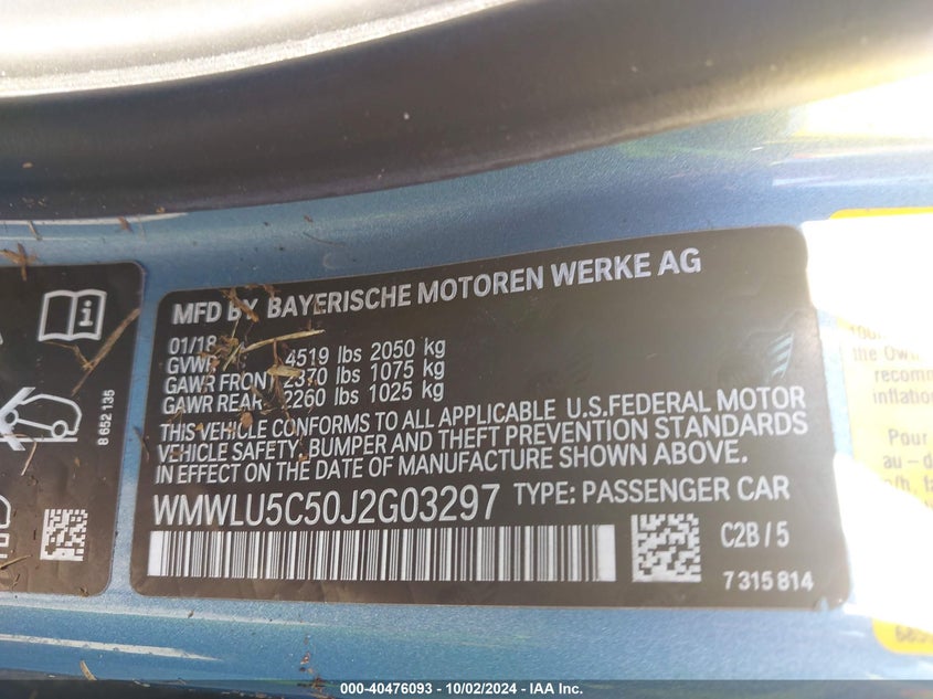 VIN WMWLU5C50J2G03297 2018 MINI CLUBMAN COOPER S
