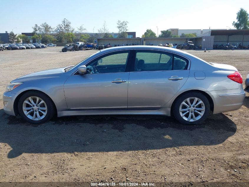 2012 Hyundai Genesis 3.8L VIN: KMHGC4DD0CU154016 Lot: 40476185