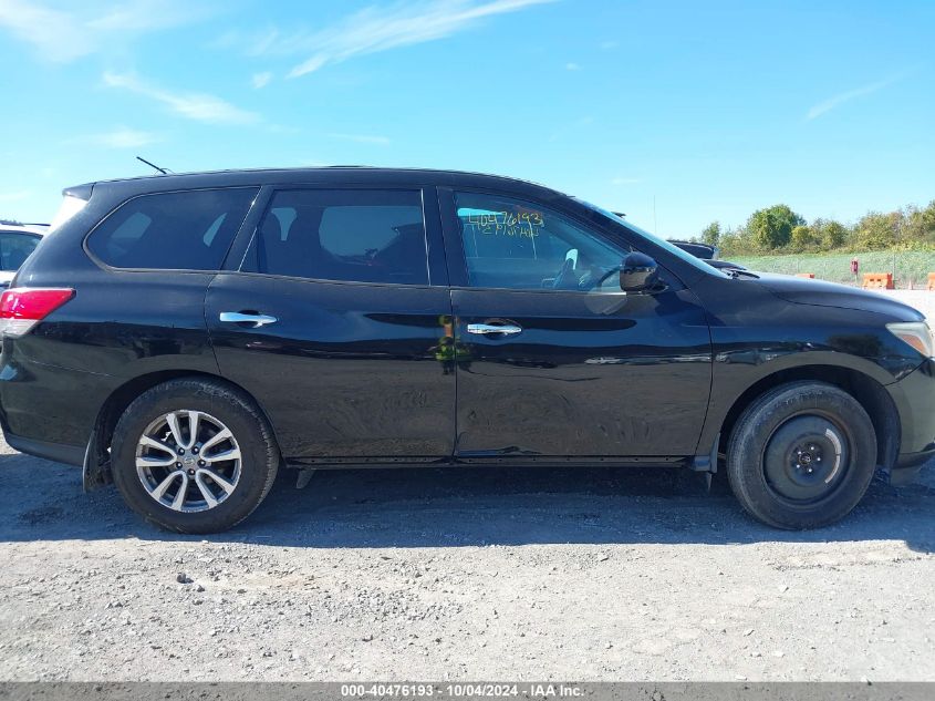 2014 Nissan Pathfinder S VIN: 5N1AR2MM0EC649916 Lot: 40476193