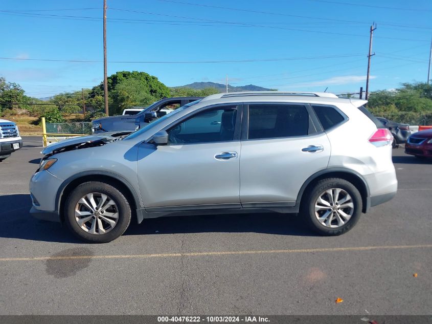 2014 Nissan Rogue Sv VIN: 5N1AT2ML7EC834411 Lot: 40476222