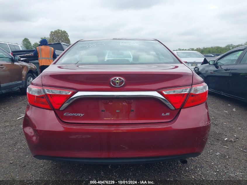 2016 Toyota Camry Le VIN: 4T1BF1FK0GU585909 Lot: 40476229