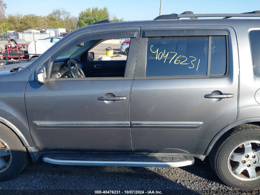 2011 Honda Pilot Touring VIN: 5FNYF4H96BB038266 Lot: 40476231