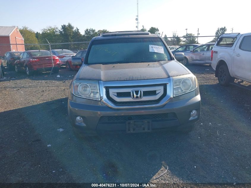 2011 Honda Pilot Touring VIN: 5FNYF4H96BB038266 Lot: 40476231