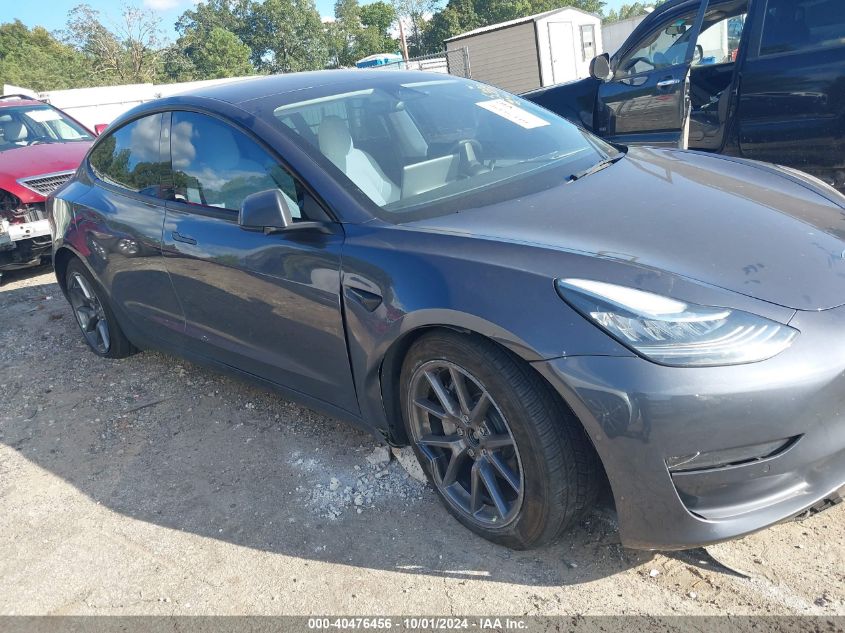 2022 Tesla Model 3 Long Range Dual Motor All-Wheel Drive VIN: 5YJ3E1EB6NF245389 Lot: 40476456