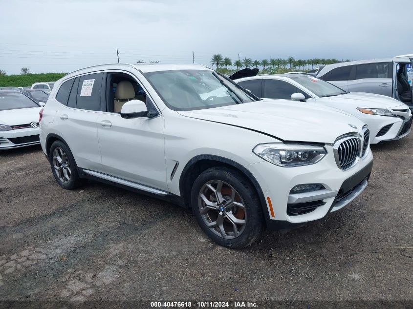 VIN 5UXTY5C04M9E27568 2021 BMW X3, Xdrive30I no.1