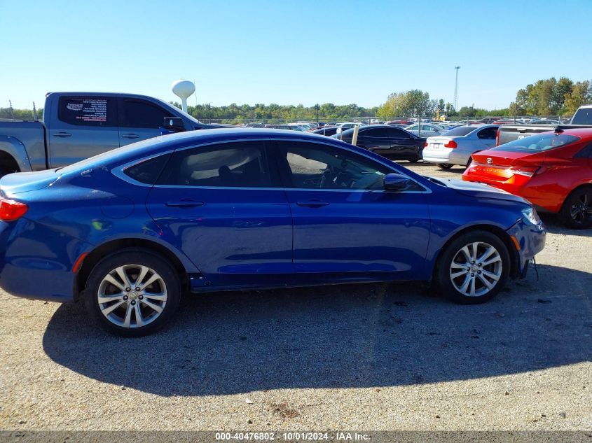 2015 Chrysler 200 Limited VIN: 1C3CCCAB3FN662628 Lot: 40476802