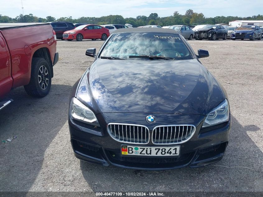 2013 BMW 650 I VIN: WBAYP9C59DDW21372 Lot: 40477109