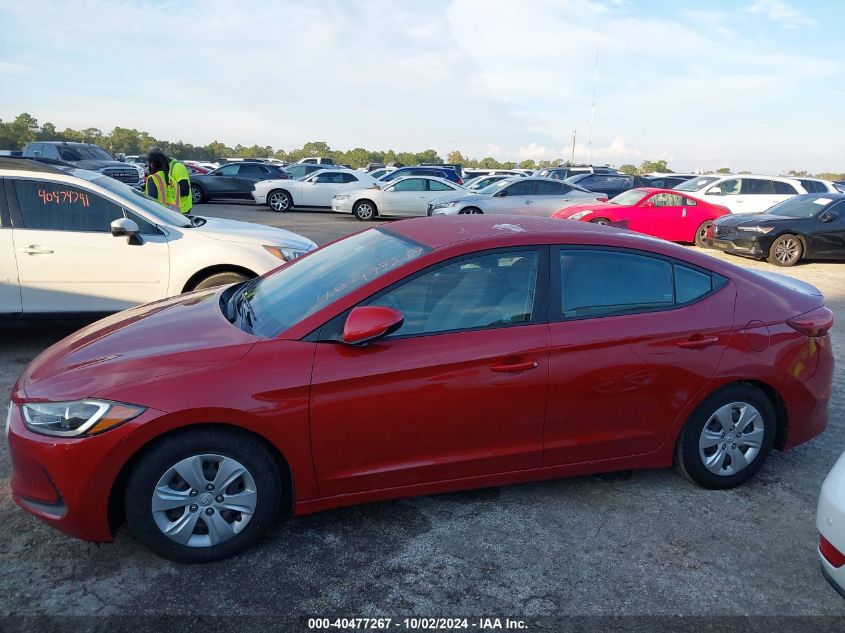 VIN KMHD74LFXHU422328 2017 HYUNDAI ELANTRA SE