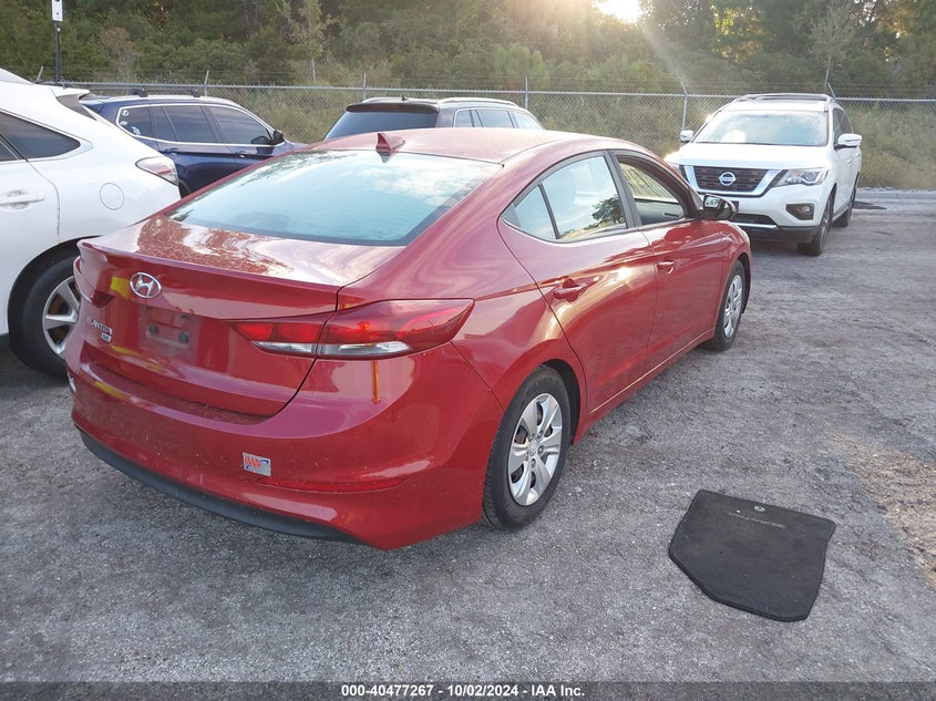 VIN KMHD74LFXHU422328 2017 HYUNDAI ELANTRA SE