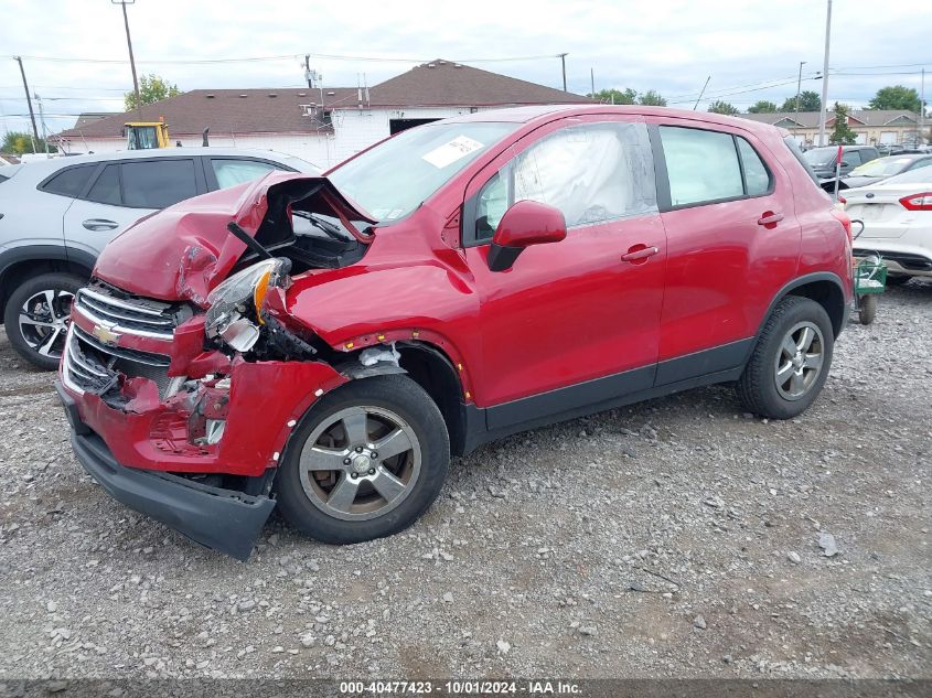 KL7CJPSBXFB068074 2015 CHEVROLET TRAX - Image 2