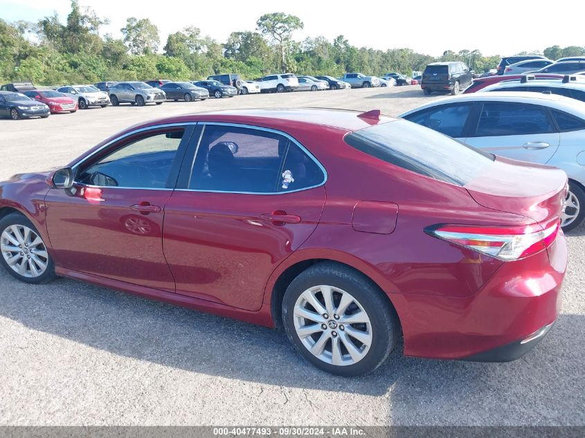 2019 Toyota Camry Le VIN: 4T1B11HKXKU750000 Lot: 40477493