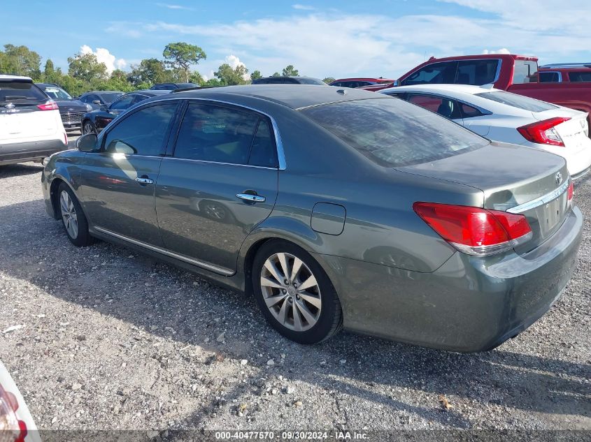 2011 Toyota Avalon Limited VIN: 4T1BK3DB2BU408765 Lot: 40477570