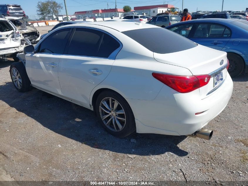 VIN JN1BV7AP4FM346393 2015 Infiniti Q50, Premium no.3