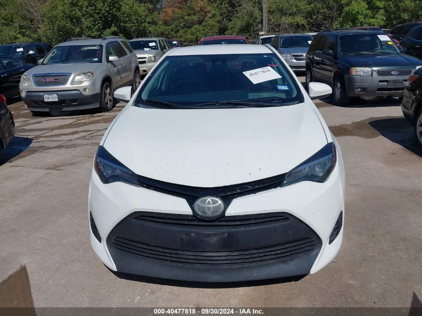 2018 Toyota Corolla Le VIN: 5YFBURHE6JP821936 Lot: 40477818