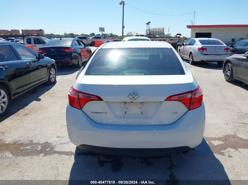 2018 Toyota Corolla Le VIN: 5YFBURHE6JP821936 Lot: 40477818