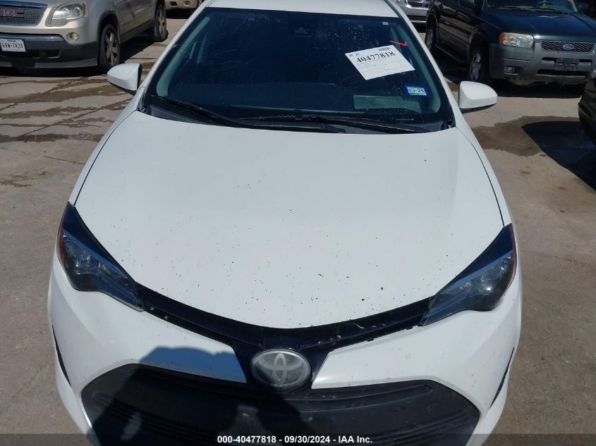 2018 Toyota Corolla Le VIN: 5YFBURHE6JP821936 Lot: 40477818