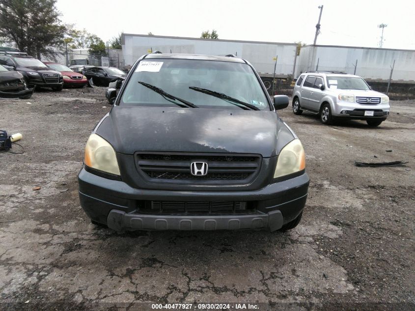 2005 Honda Pilot Ex-L VIN: 5FNYF18655B050627 Lot: 40477927