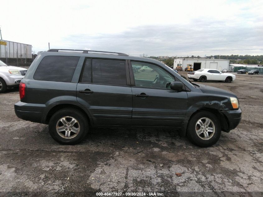 2005 Honda Pilot Ex-L VIN: 5FNYF18655B050627 Lot: 40477927