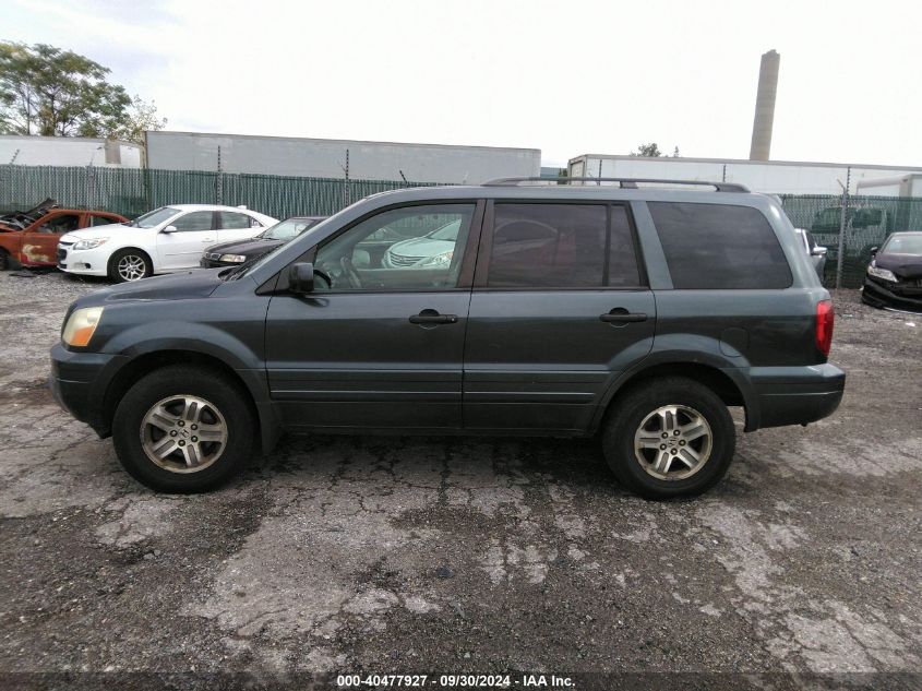 2005 Honda Pilot Ex-L VIN: 5FNYF18655B050627 Lot: 40477927