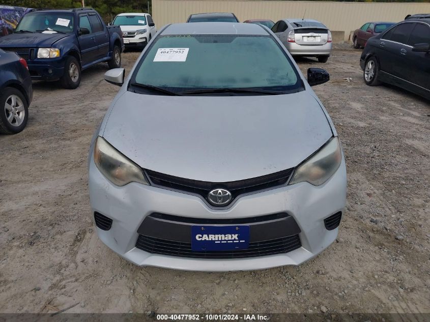 2016 Toyota Corolla L/Le/Le Pls/Prm/S/S Pls VIN: 2T1BURHE8GC490835 Lot: 40477952