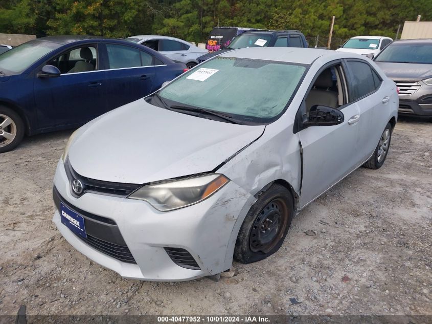 2016 Toyota Corolla L/Le/Le Pls/Prm/S/S Pls VIN: 2T1BURHE8GC490835 Lot: 40477952