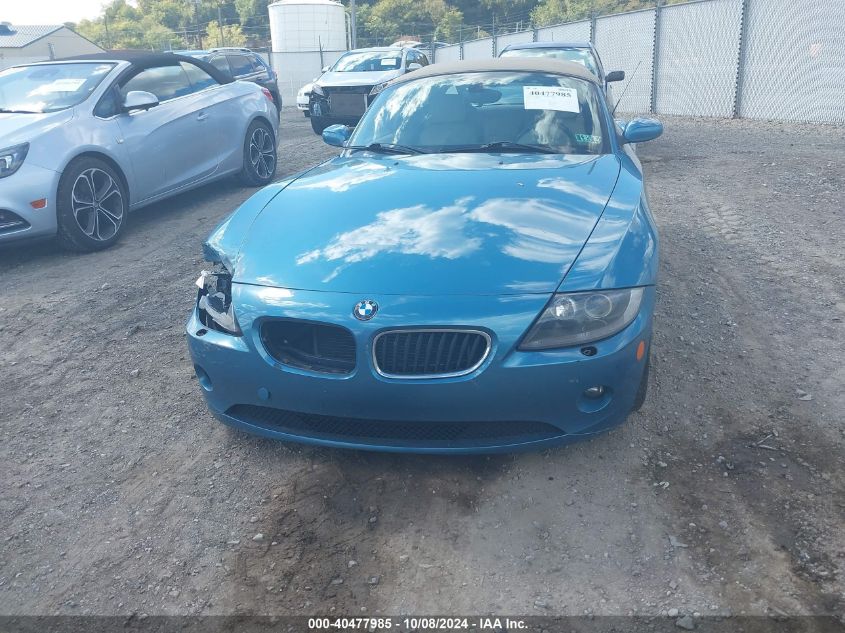 2005 BMW Z4 2.5I VIN: 4USBT33505LR71573 Lot: 40477985