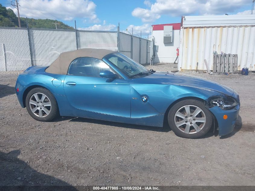 2005 BMW Z4 2.5I VIN: 4USBT33505LR71573 Lot: 40477985