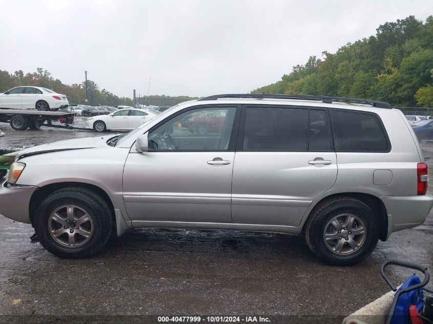 2006 Toyota Highlander Limited VIN: JTEEP21A760172552 Lot: 40477999