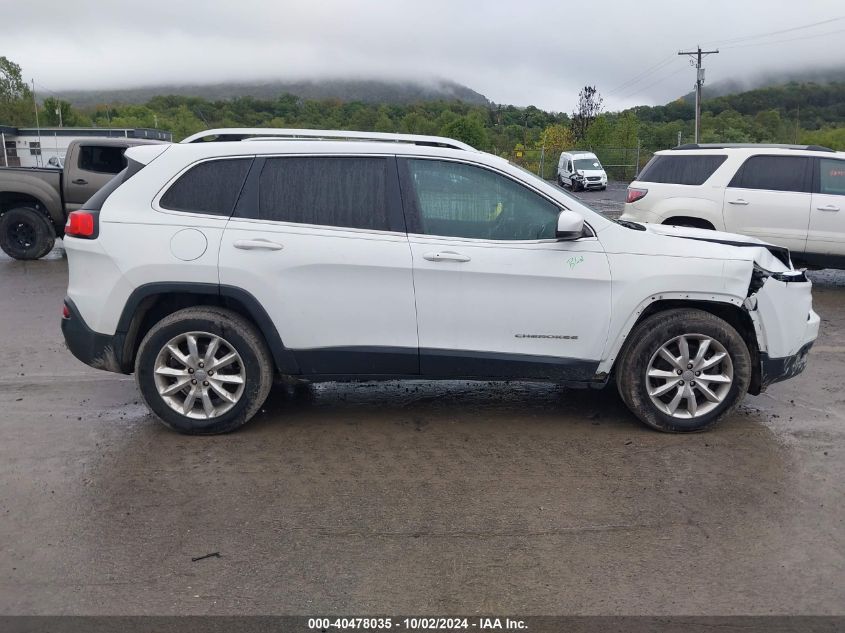 2014 Jeep Cherokee Limited VIN: 1C4PJMDS2EW255039 Lot: 40478035