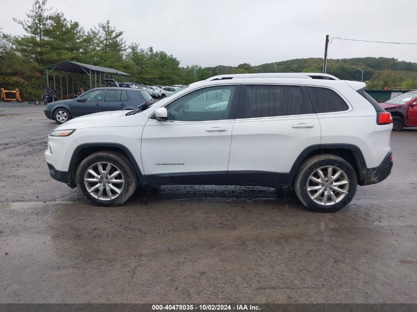2014 Jeep Cherokee Limited VIN: 1C4PJMDS2EW255039 Lot: 40478035