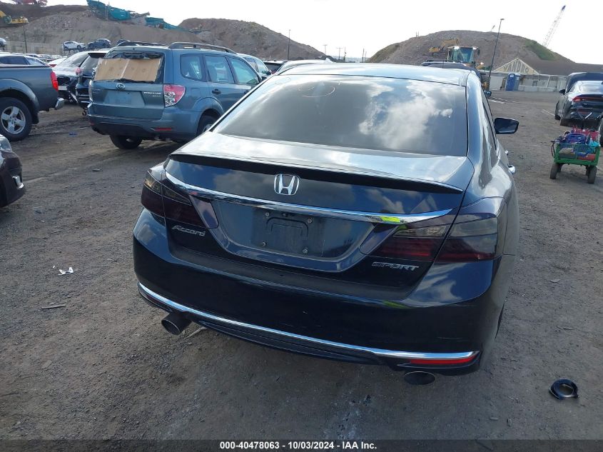 1HGCR2F56HA007155 2017 Honda Accord Sport