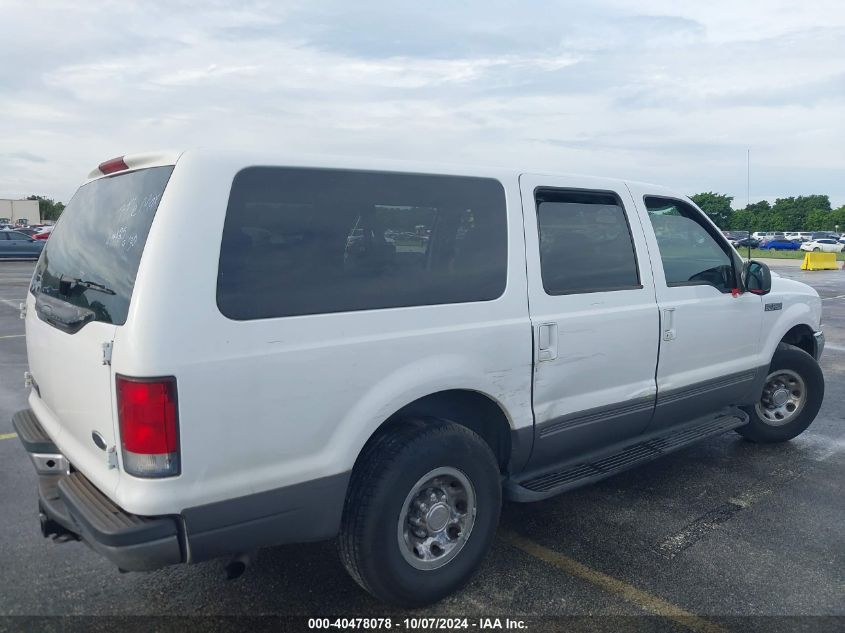 2002 Ford Excursion Xlt VIN: 1FMNU40L12EA14485 Lot: 40478078