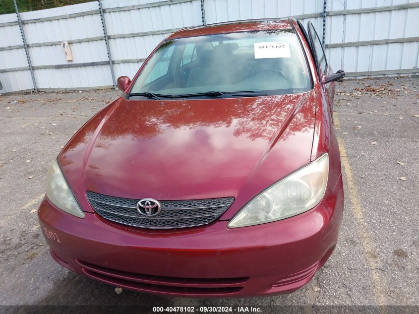 2004 Toyota Camry Le VIN: 4T1BE32K34U303438 Lot: 40478102