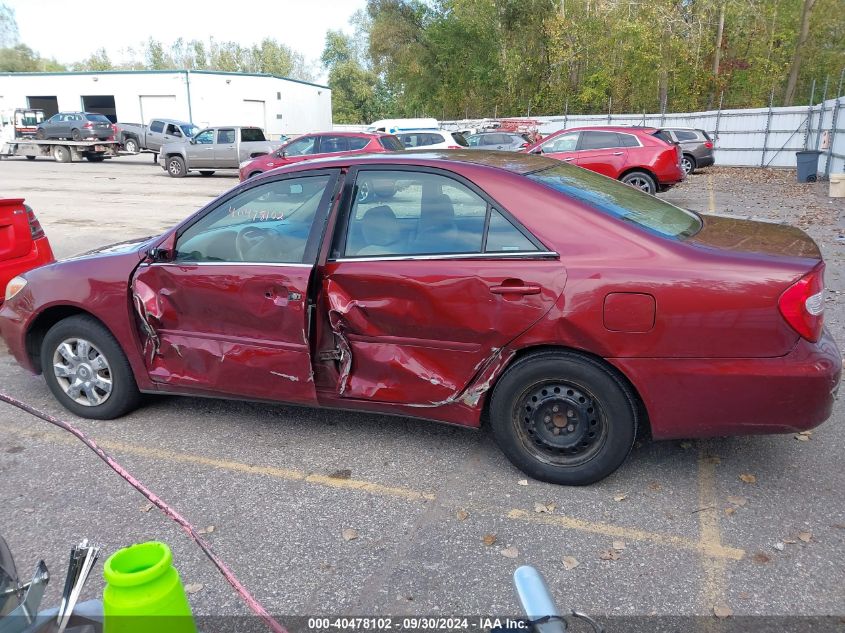 2004 Toyota Camry Le VIN: 4T1BE32K34U303438 Lot: 40478102