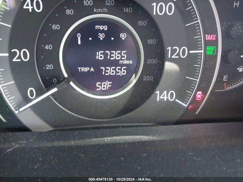 2012 Honda Cr-V Ex-L VIN: JHLRM4H73CC024321 Lot: 40478130