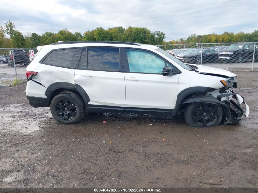 2022 Honda Pilot Awd Trailsport VIN: 5FNYF6H86NB041384 Lot: 40478265