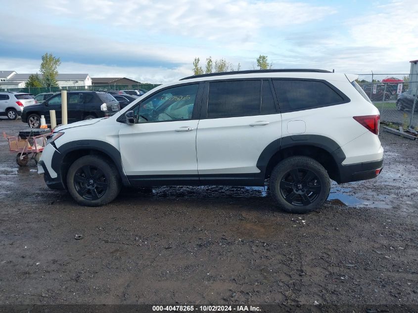 2022 Honda Pilot Awd Trailsport VIN: 5FNYF6H86NB041384 Lot: 40478265