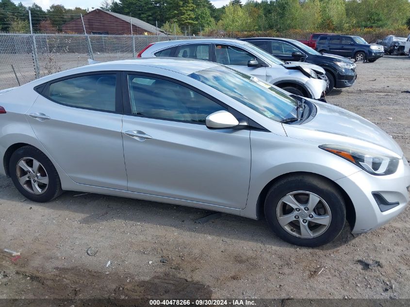 2015 Hyundai Elantra Se VIN: 5NPDH4AE6FH600092 Lot: 40478266