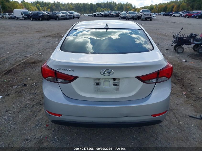 2015 Hyundai Elantra Se VIN: 5NPDH4AE6FH600092 Lot: 40478266