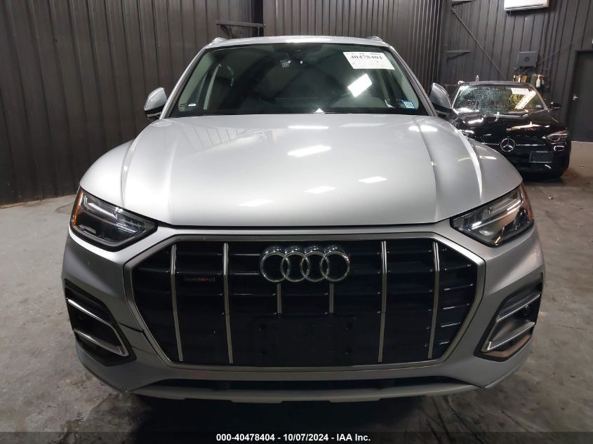 2022 Audi Q5 Premium 40 Tfsi Quattro S Tronic VIN: WA1ABAFYXN2085033 Lot: 40478404