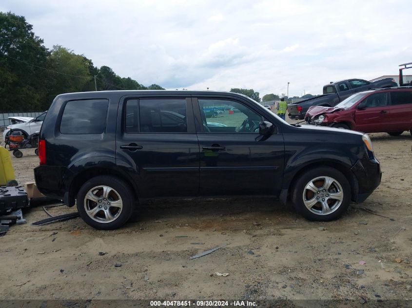 2013 Honda Pilot Ex-L VIN: 5FNYF3H54DB042486 Lot: 40478451