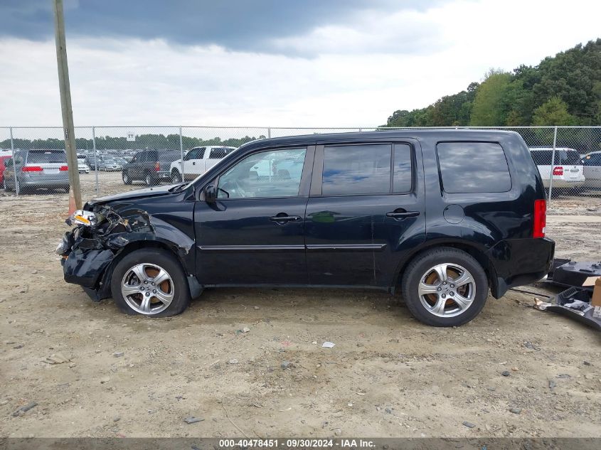 2013 Honda Pilot Ex-L VIN: 5FNYF3H54DB042486 Lot: 40478451