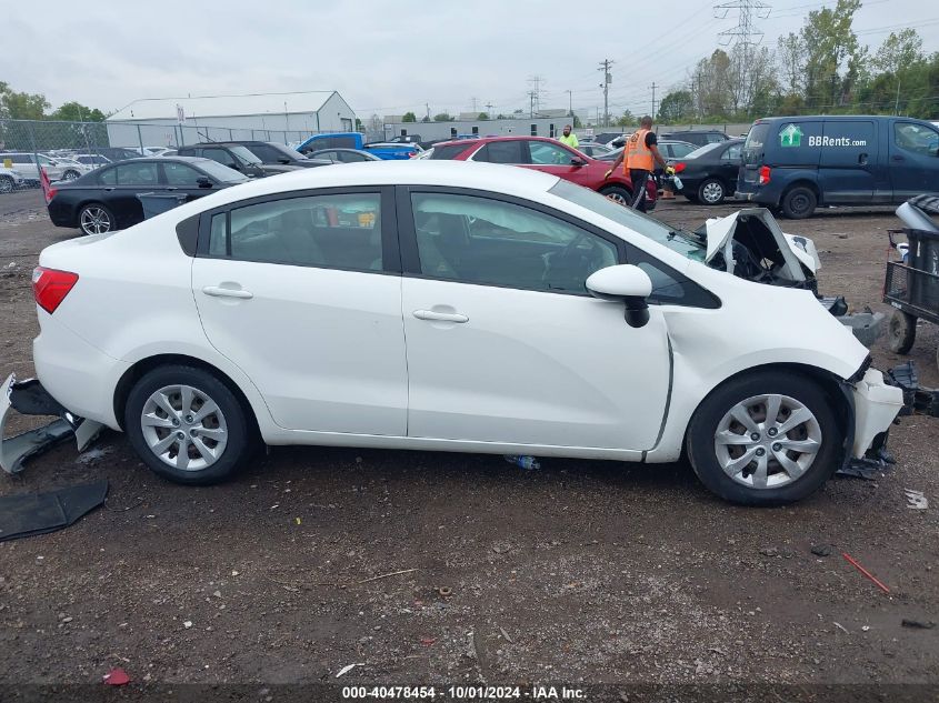 2015 Kia Rio Lx VIN: KNADM4A37F6491238 Lot: 40478454