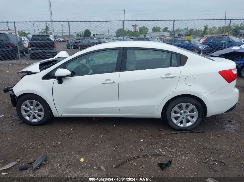 2015 Kia Rio Lx VIN: KNADM4A37F6491238 Lot: 40478454