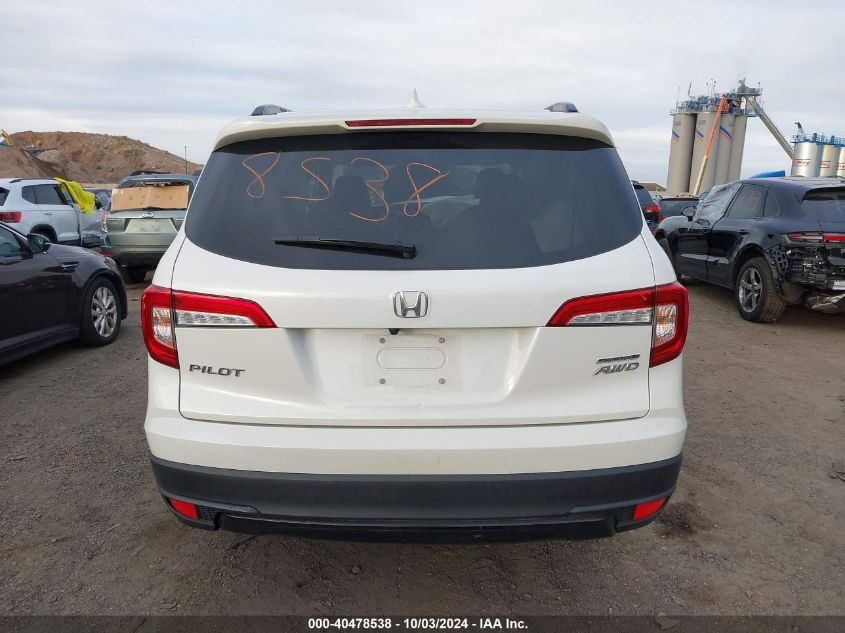 2022 Honda Pilot Awd Special Edition VIN: 5FNYF6H26NB082058 Lot: 40478538