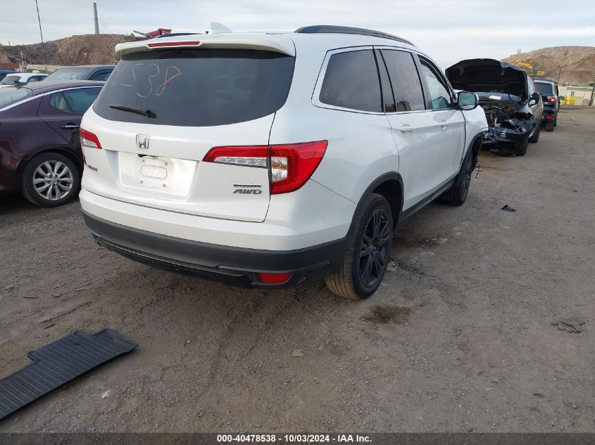 VIN 5FNYF6H26NB082058 2022 Honda Pilot, Awd Special... no.4