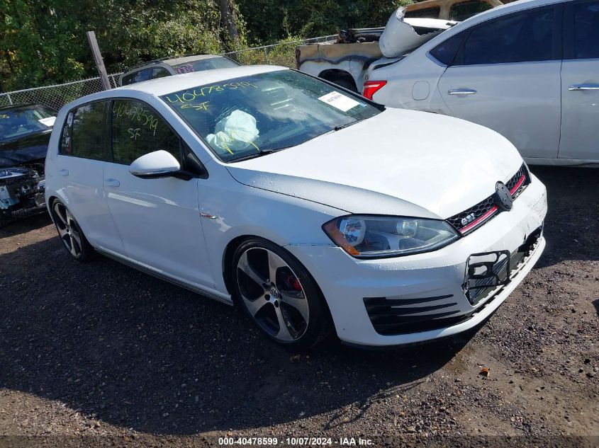 VIN 3VW4T7AU7FM020543 2015 VOLKSWAGEN GOLF GTI no.1